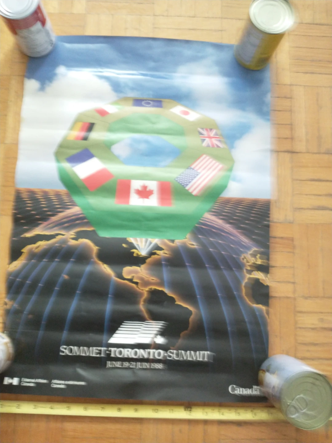 1988 Toronto Summit 16 1/2 x 23" Poster - photo 2