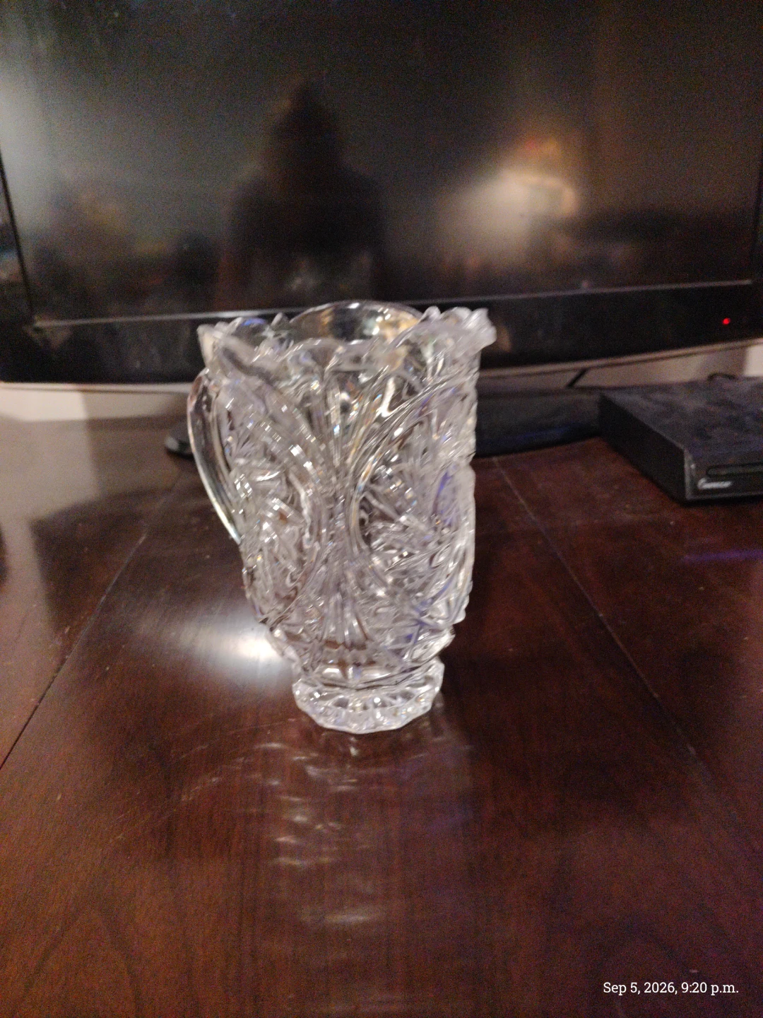 Crystal Pitcher with Ornate Design - photo 2