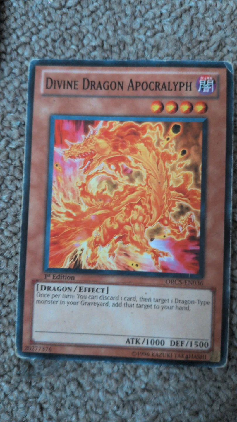 Divine Dragon Apocralyph Yu-Gi-Oh! Card