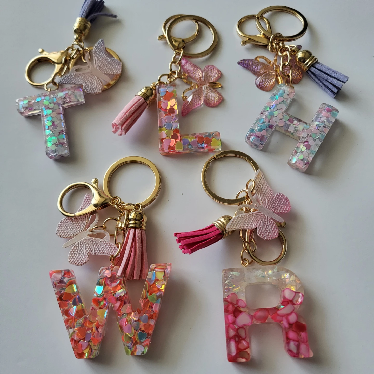 Assorted Resin Initial Keychains - photo 2