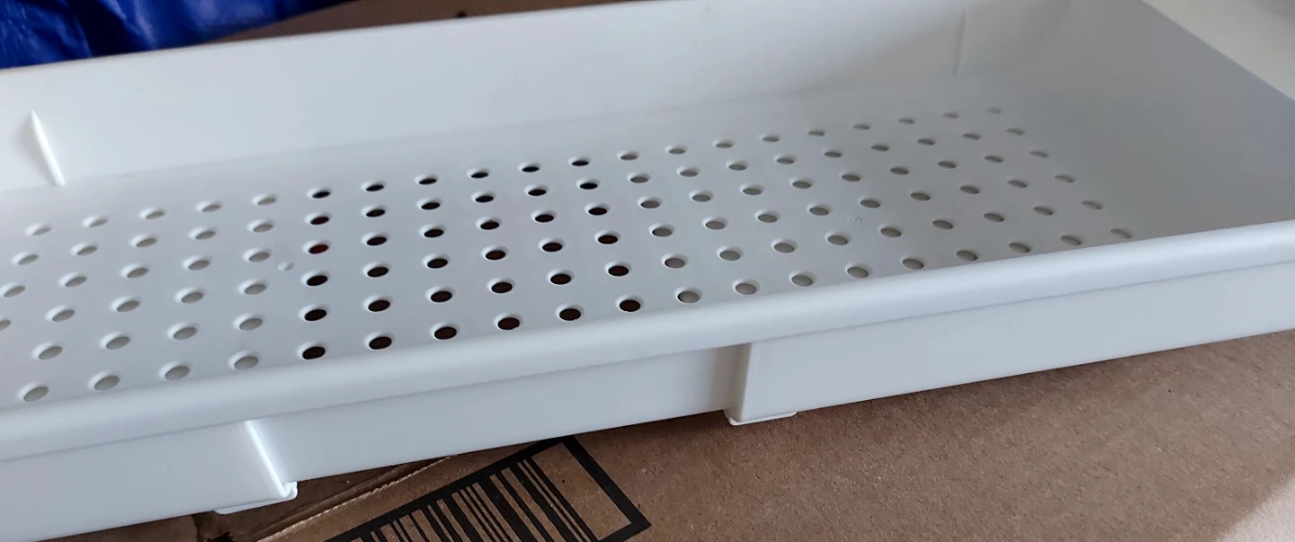 Adjustable White Plastic Bath Caddy Tray - photo 2
