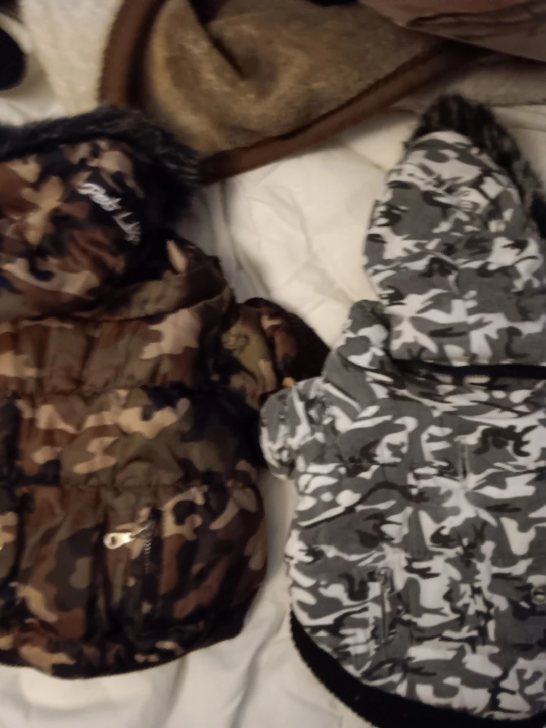 Two Pet Life Camouflage Puffer Jackets - photo 3