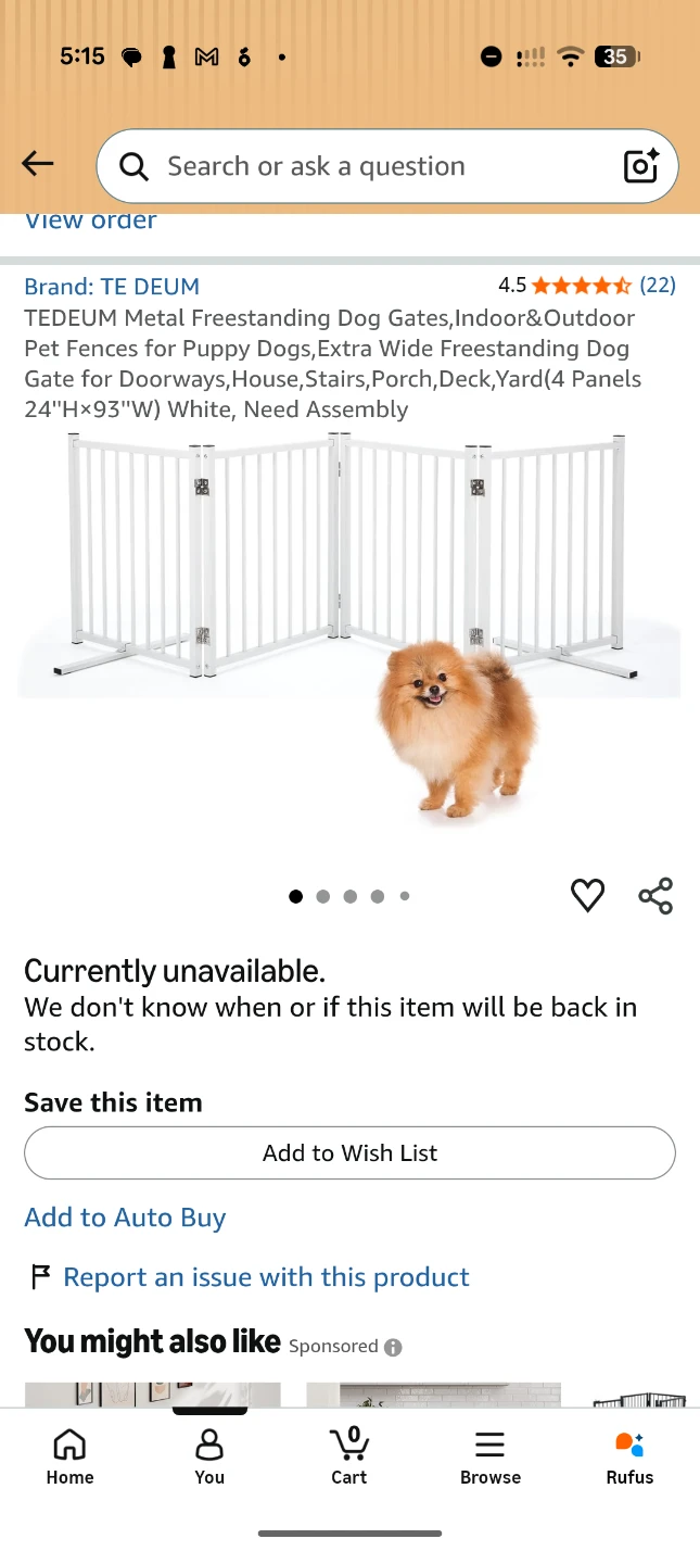 TE DEUM 4-Panel Metal Pet Gate - photo 3