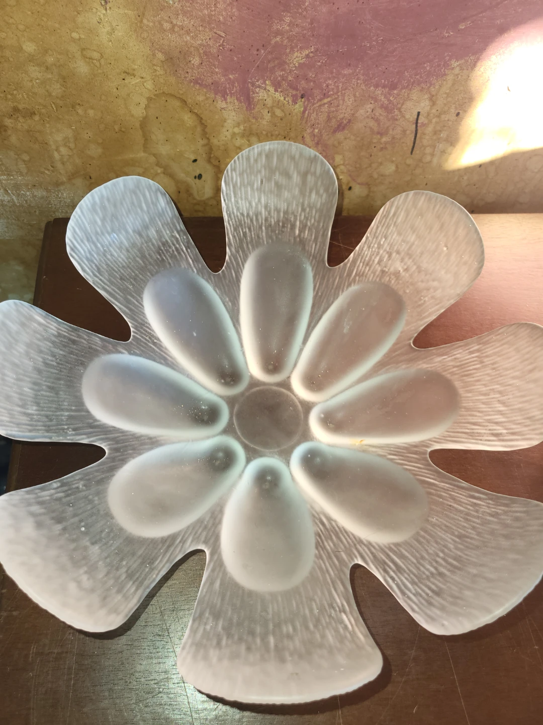 Frosted Flower Bowl and Cut Glass Covered Dish - photo 3