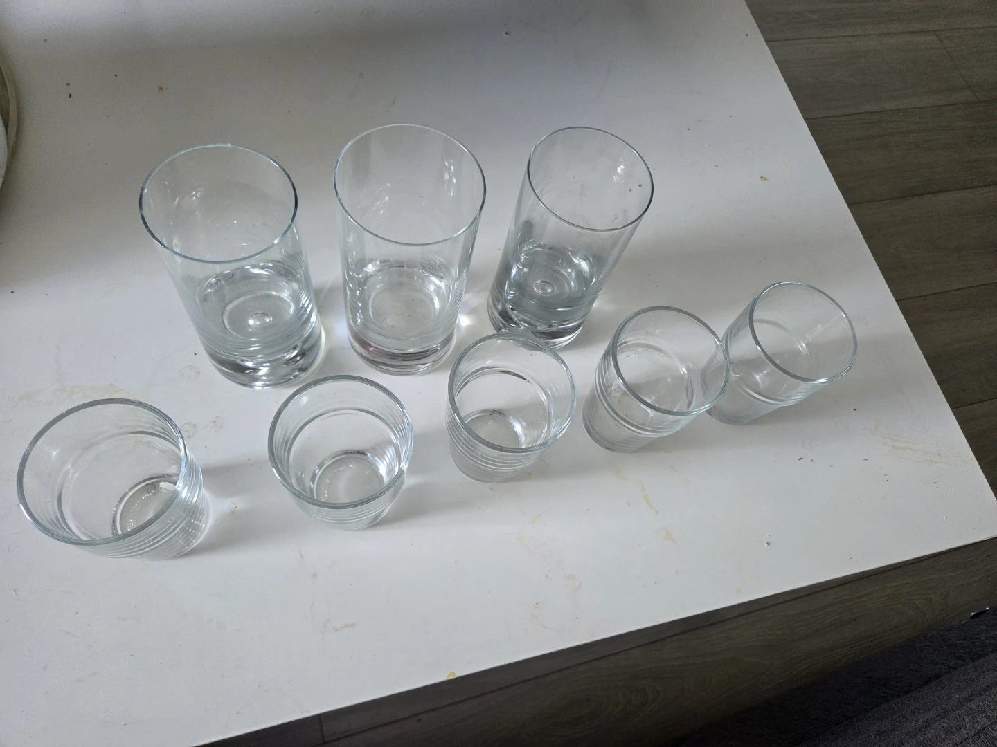 Set of 7 IKEA clear glass tumblers - photo 4