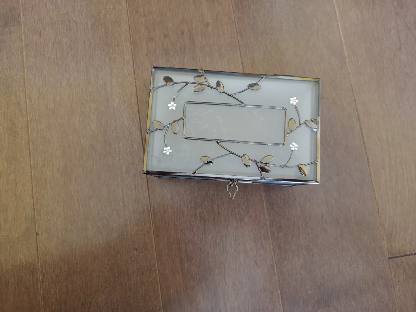 Glass Floral Box