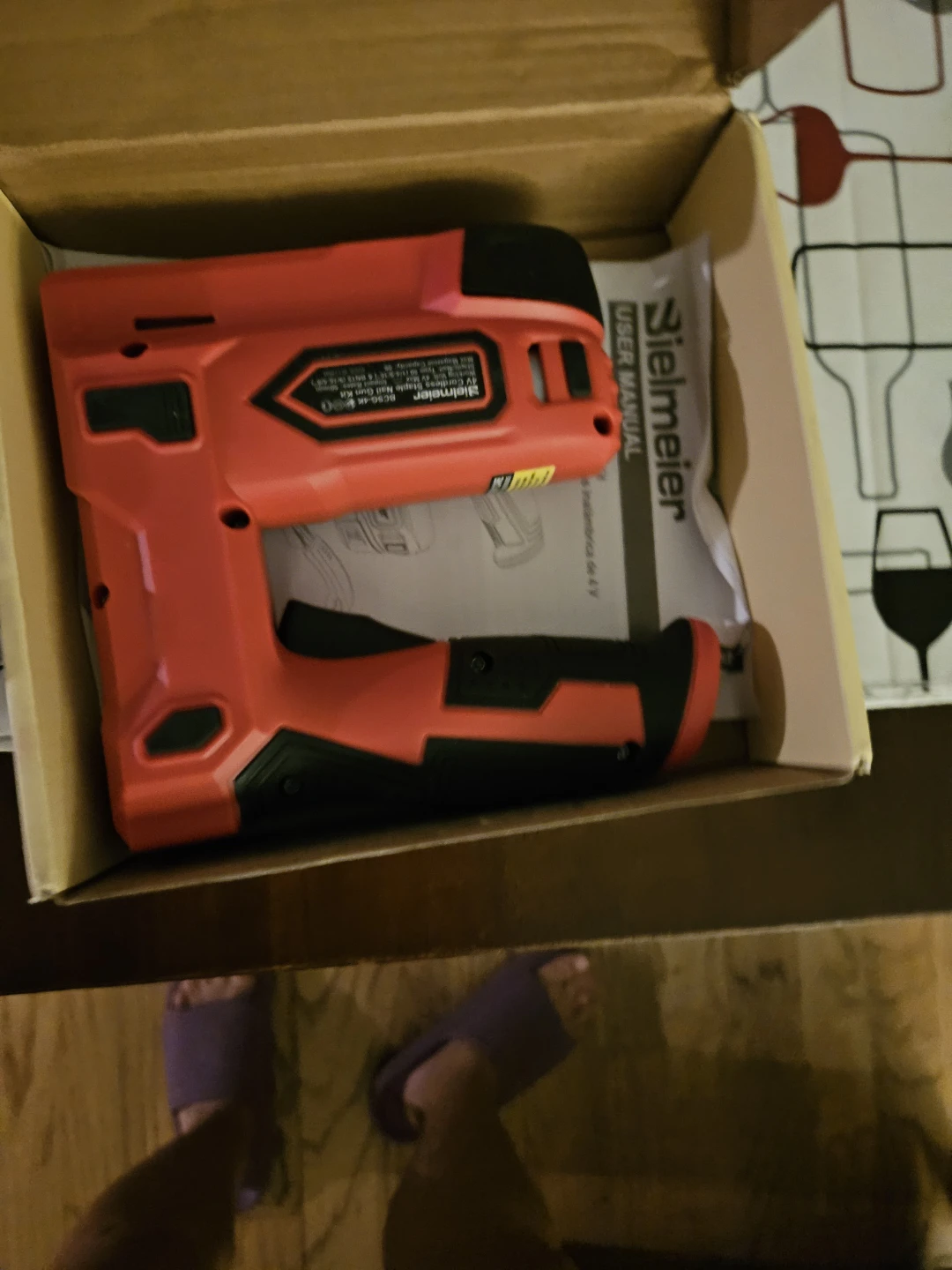 Bielmeier 4V Cordless Staple Nail Gun Kit