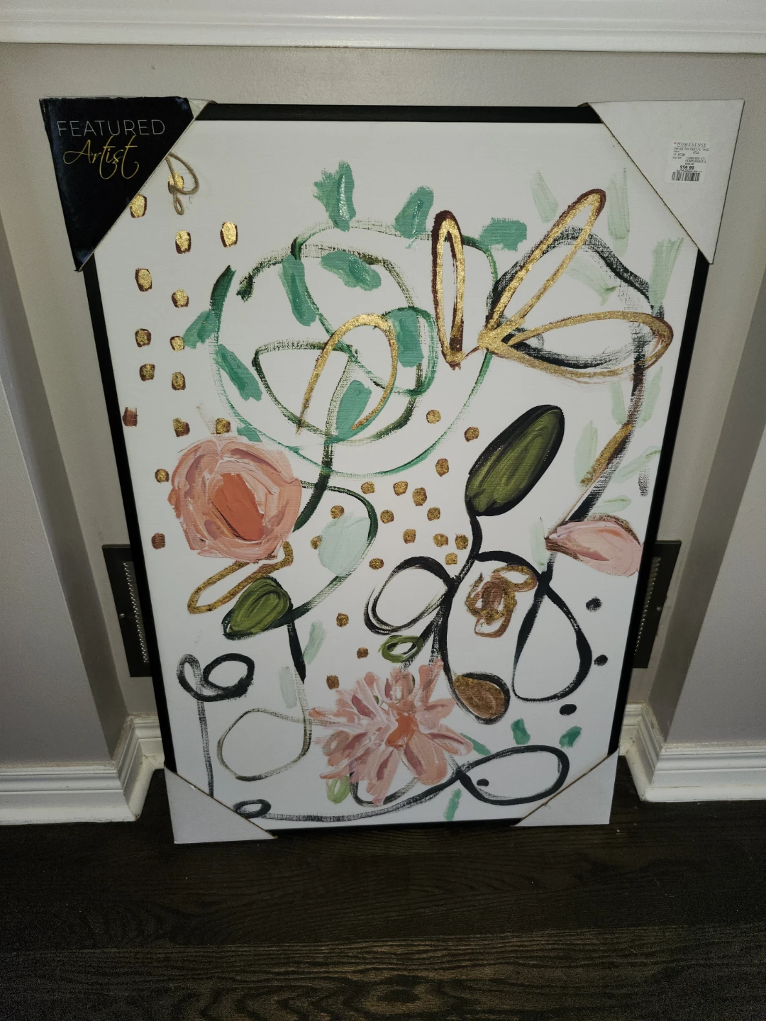 HomeSense Featured Artist Abstract Floral Canvas Wall Art