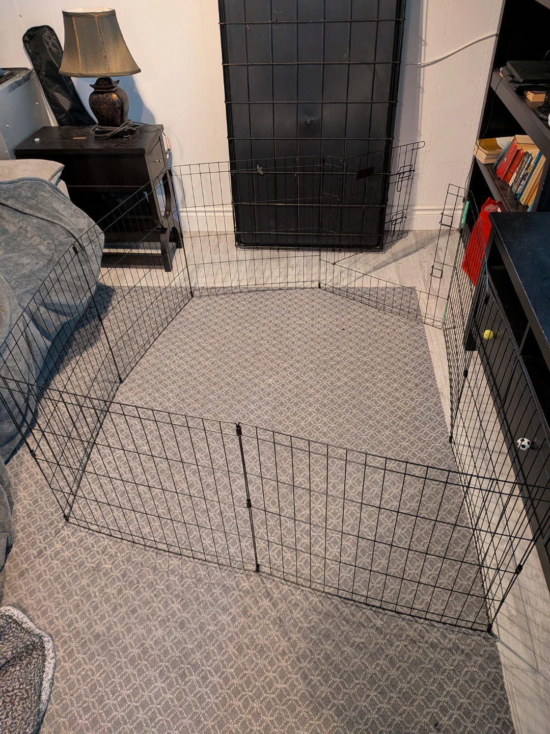 Black Metal Pet Playpen Exercise Pen