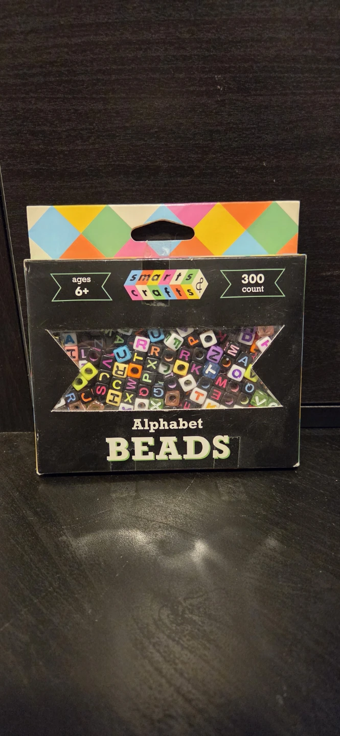 Smarts & Crafts Alphabet Beads, 300 count