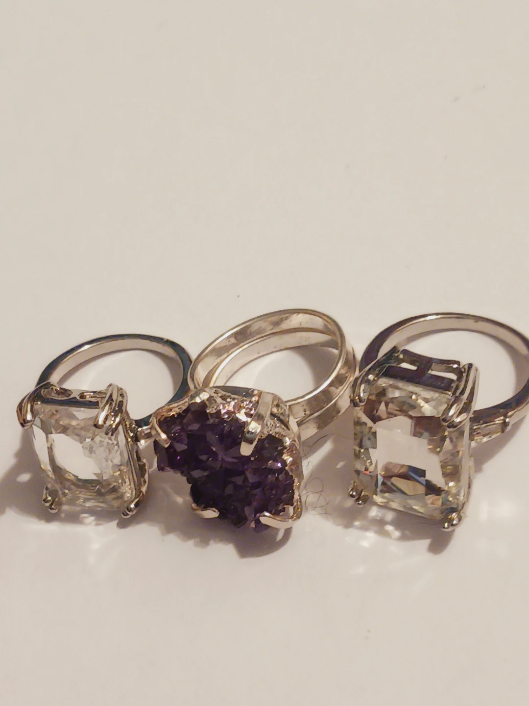 Lot of 3 Beautiful rings.  Sizes 6,7,8. - photo 3