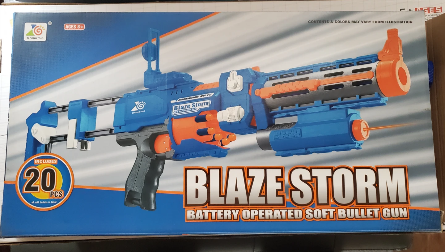 Blaze Storm Battery Operated Soft Bullet Toy Gun - photo 5