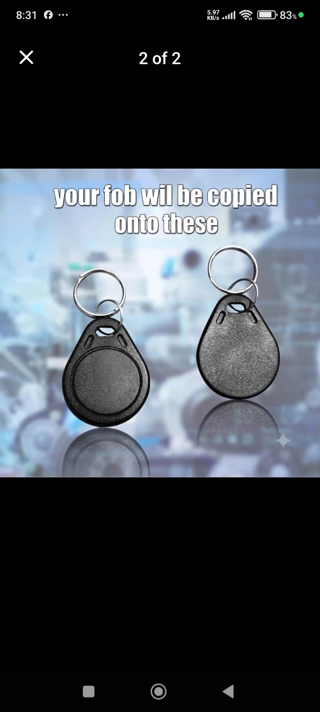 RFID Key Fob Copy Service - photo 2