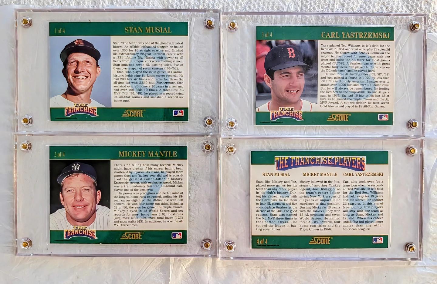 Score The Franchise Baseball Card Set - photo 2