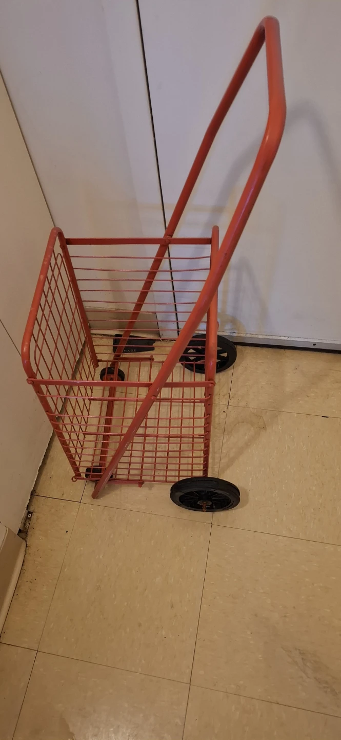 Red Foldable Shopping Cart - photo 2