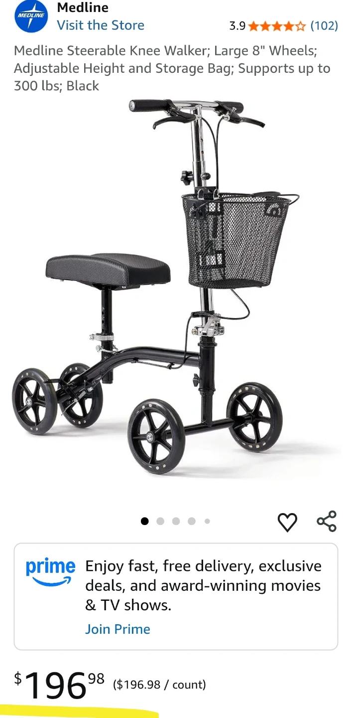 Medline Knee Walker- NEW - photo 3