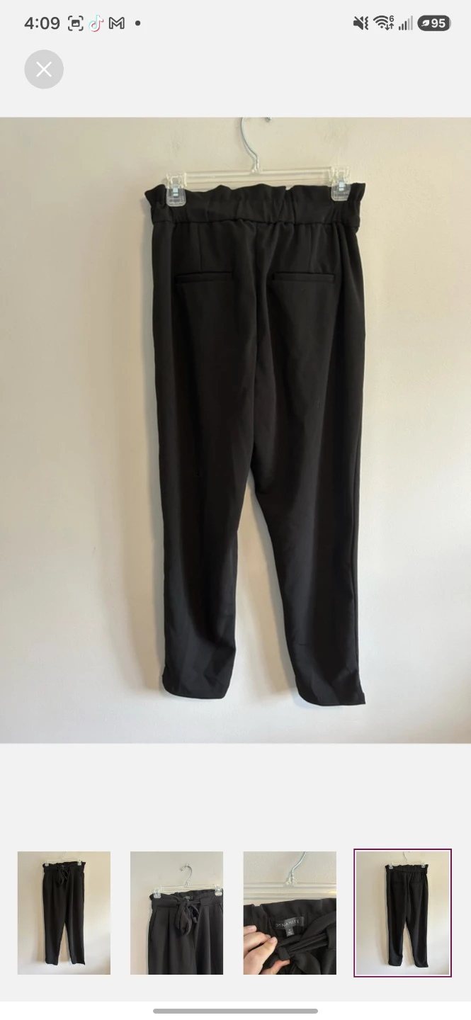 Dynamite Paperbag Waist Trousers - Black - photo 4