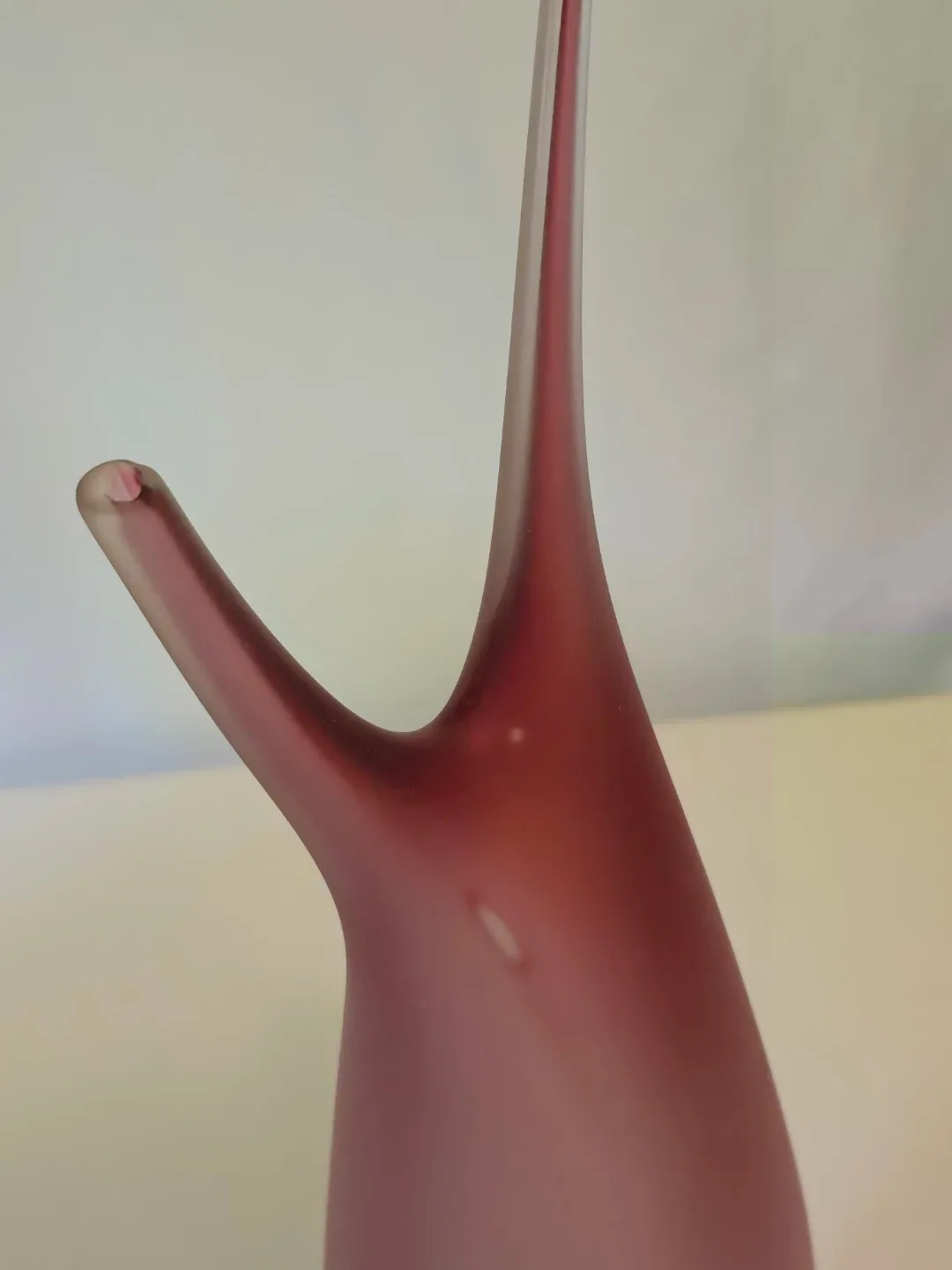 Pink Satin Glass Sculpture - photo 4