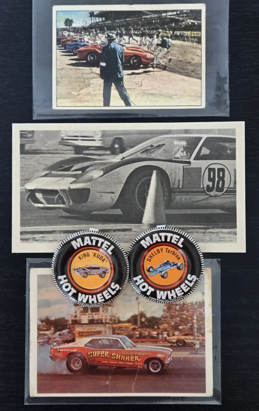 1969 Hot Wheels Redline Badges & Rare Error Card GT40
