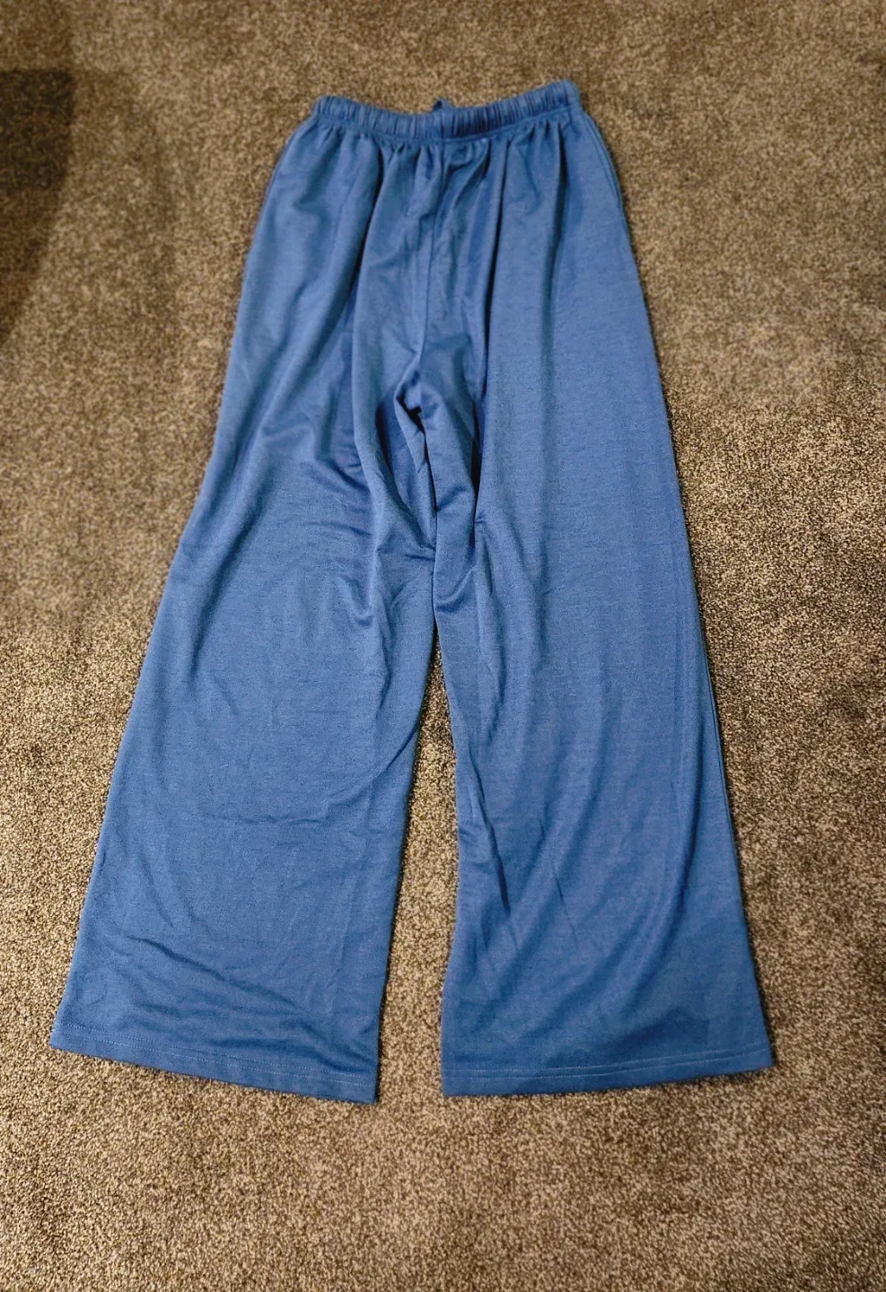 Blue Wide-Leg Lounge Pants - photo 2