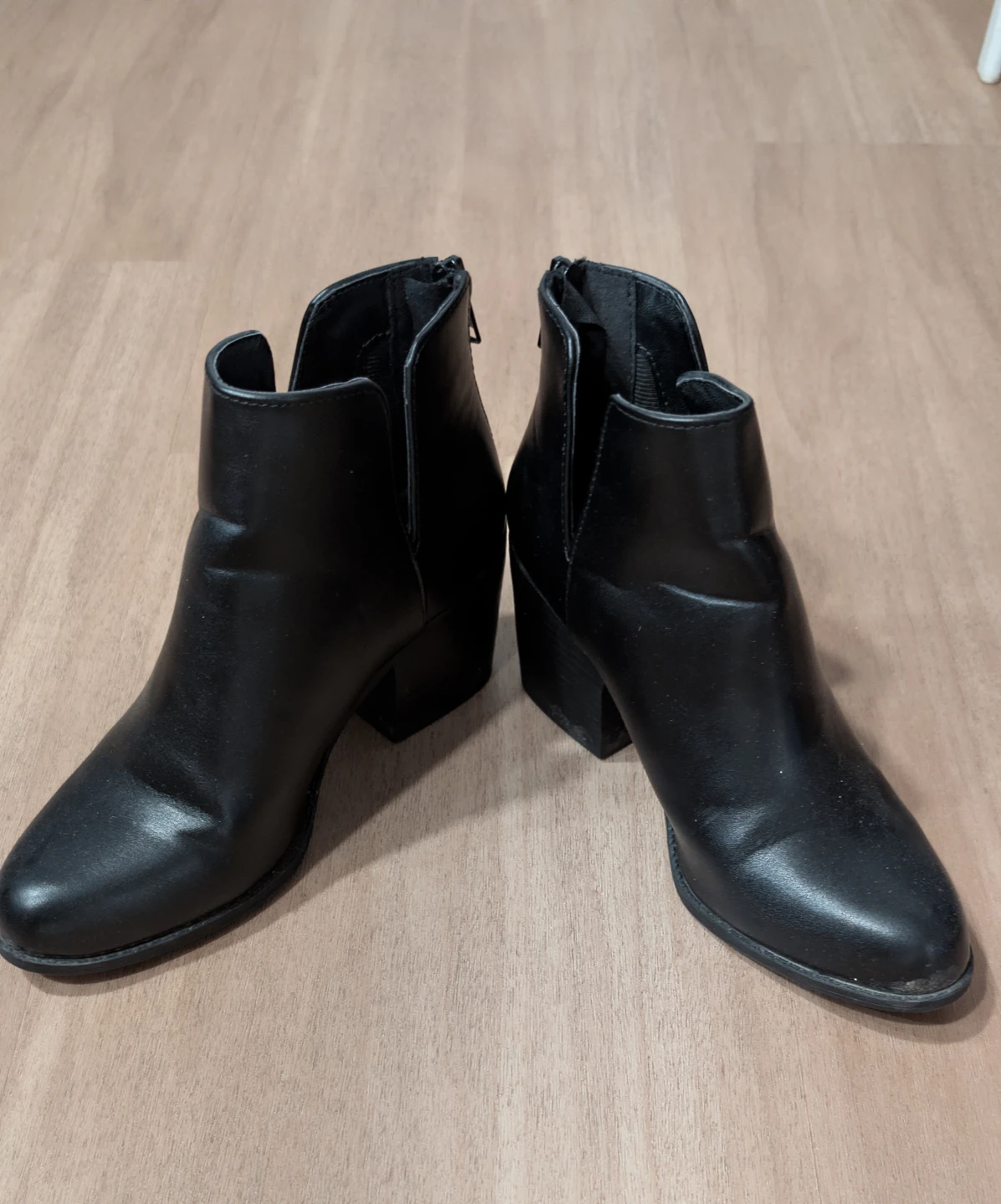 Black Heeled Ankle Boots (Women size 6) - photo 3