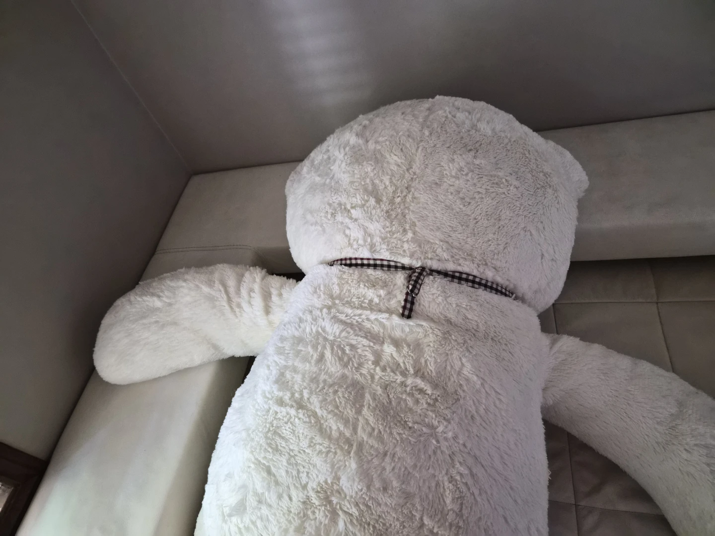 Giant White Teddy Bear Plush Toy - photo 2