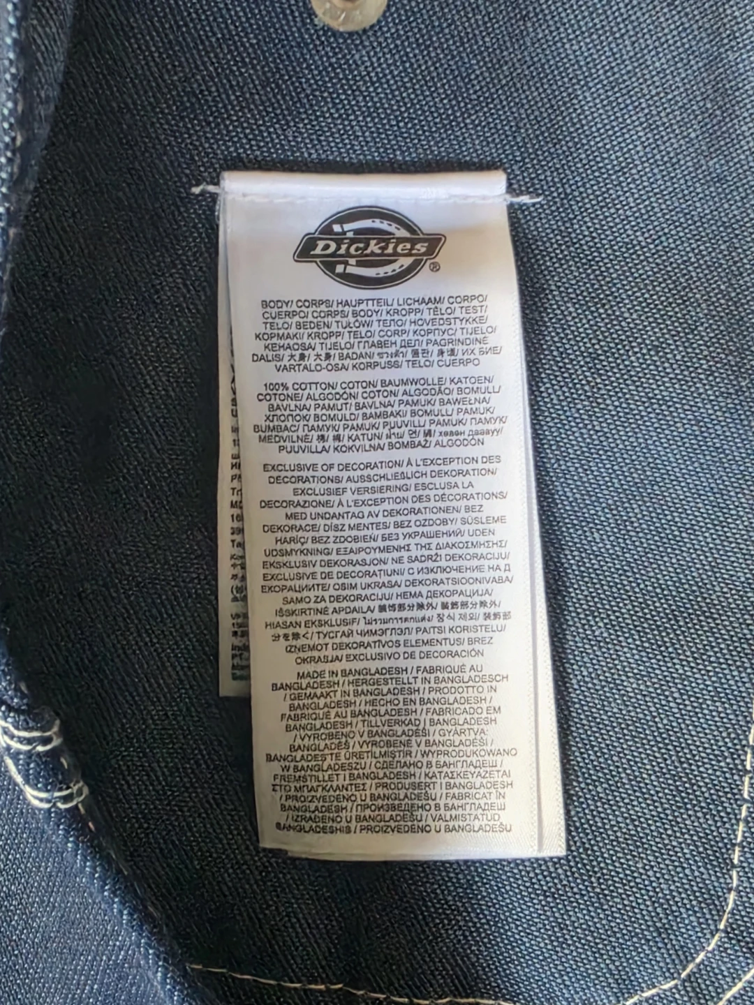 Dickies Denim Overalls W36/L30. - photo 3