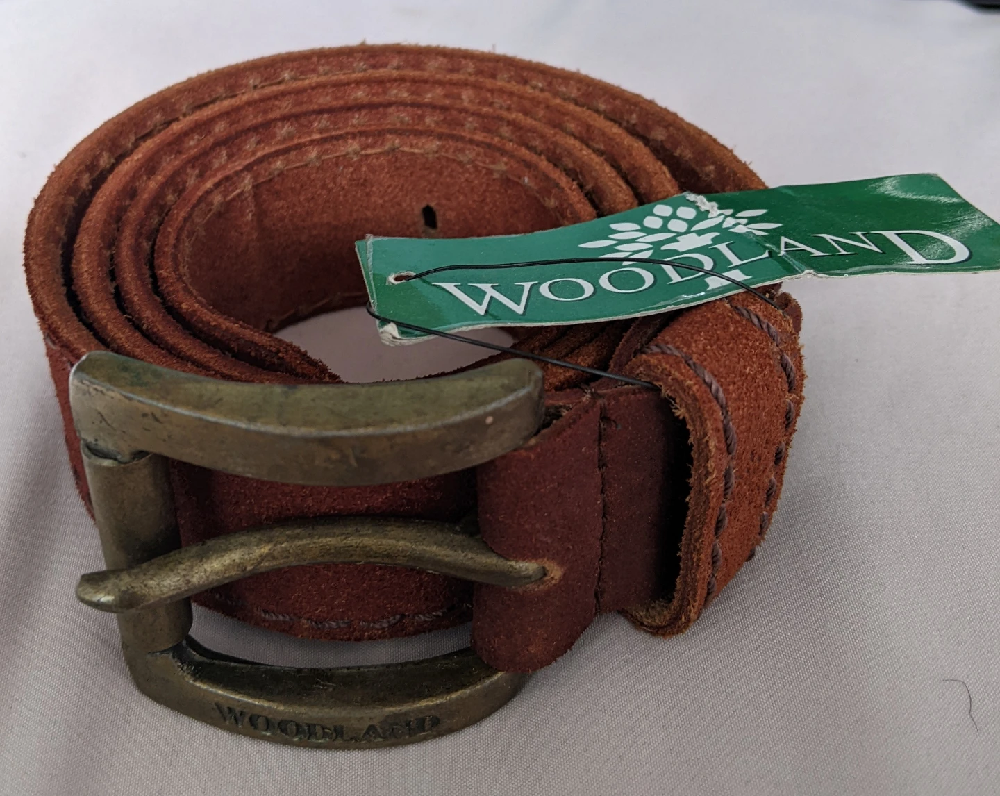 Woodland Suede Leather Belt