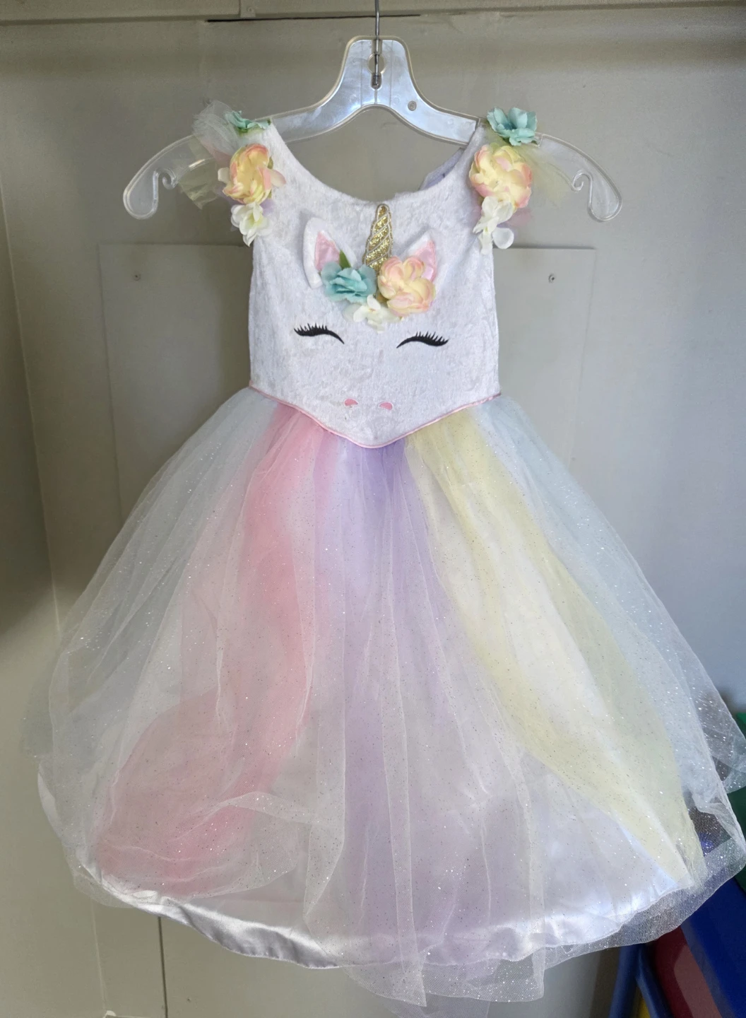 Unicorn Costume Dress with Headband