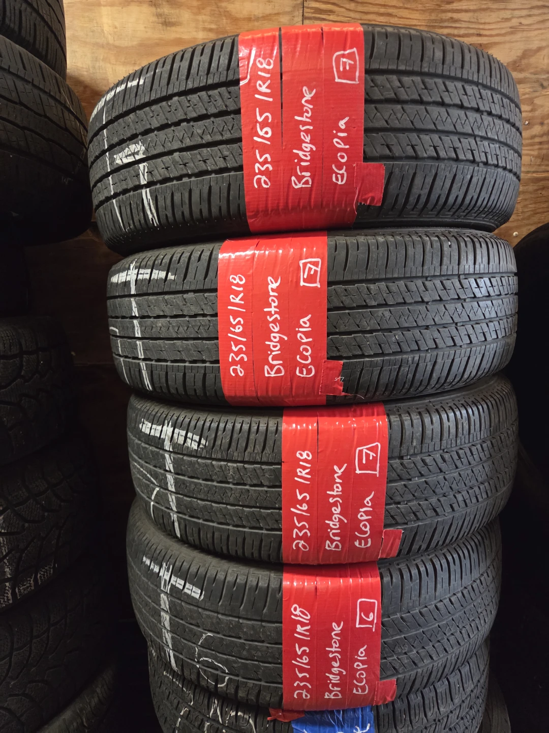 Set of 4 Bridgestone Ecopia Tires 235/65R18