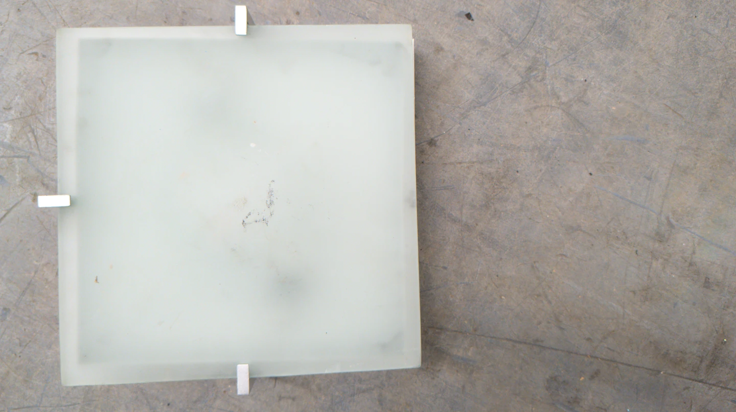 Square Frosted Glass Ceiling Light