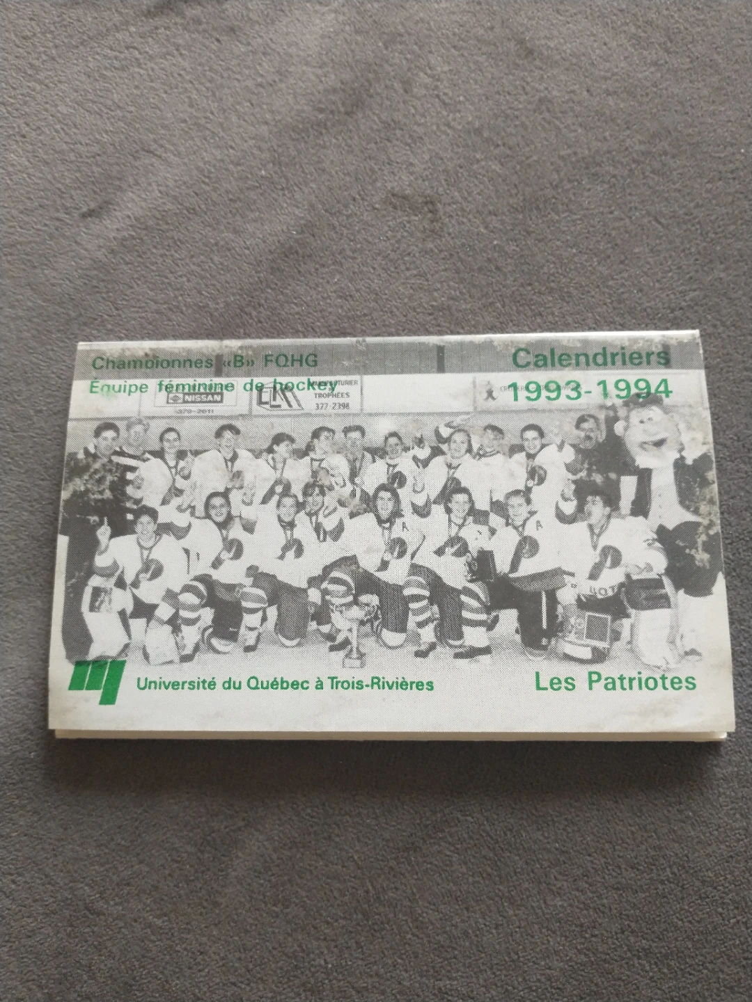 Universite du Quebec a Trois-Rivieres 1993-1994 Sports Schedule
