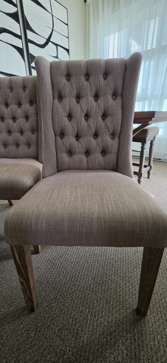 Fabric Tufted Dining Chairs - photo 2