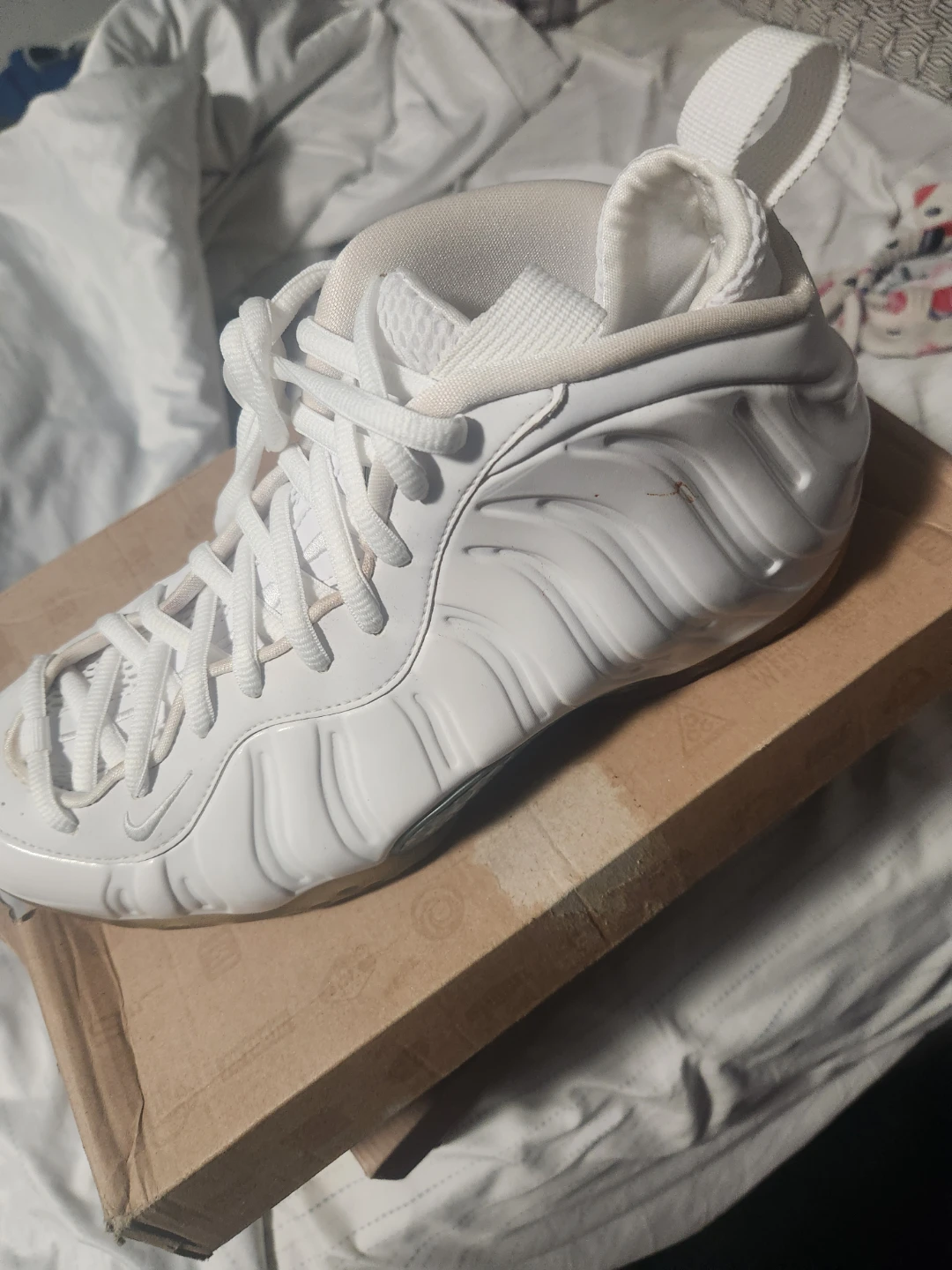 Nike Air Foamposite One White Size 9.5 - photo 3