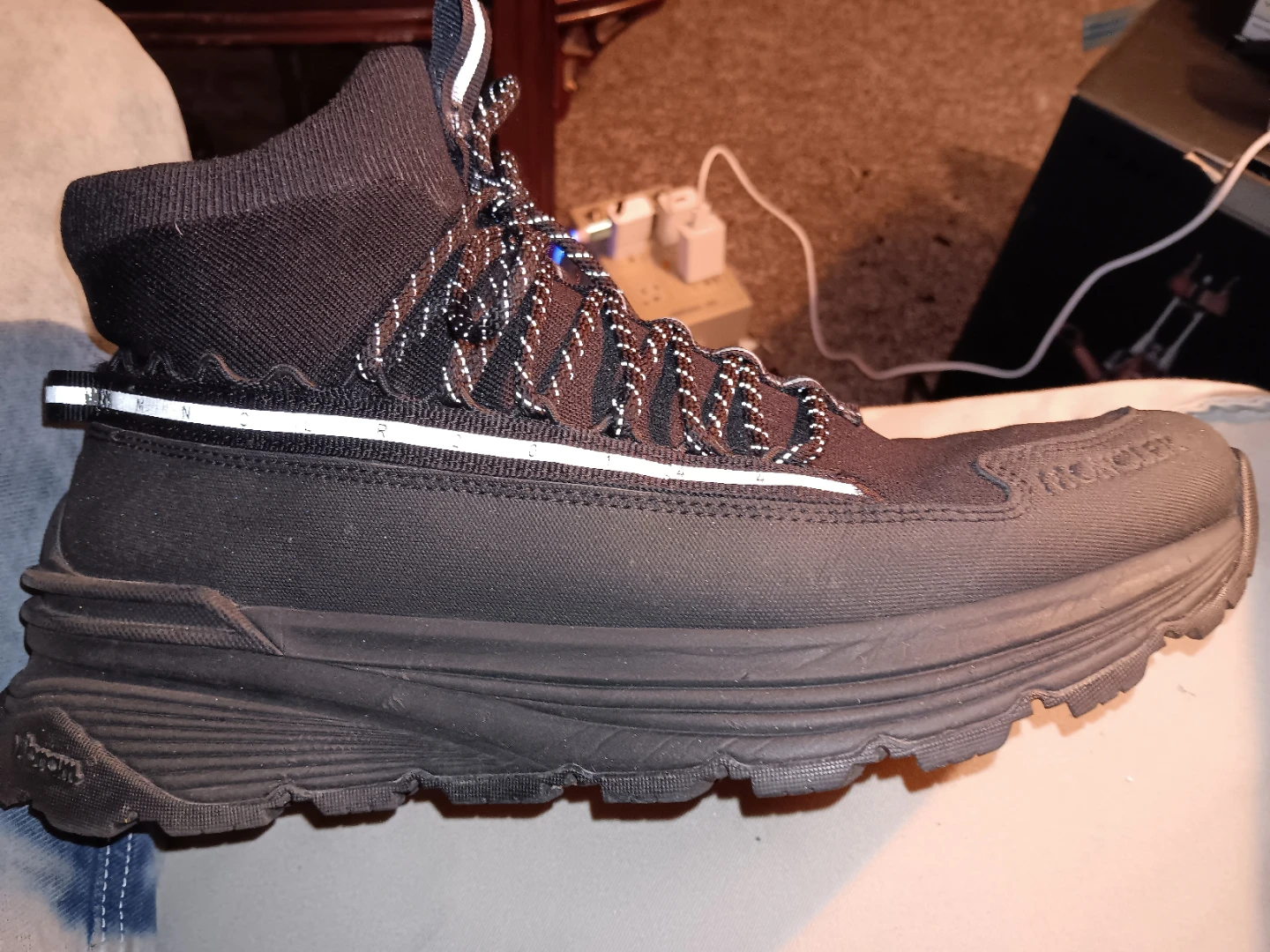 Moncler black high-top sneakers - photo 4