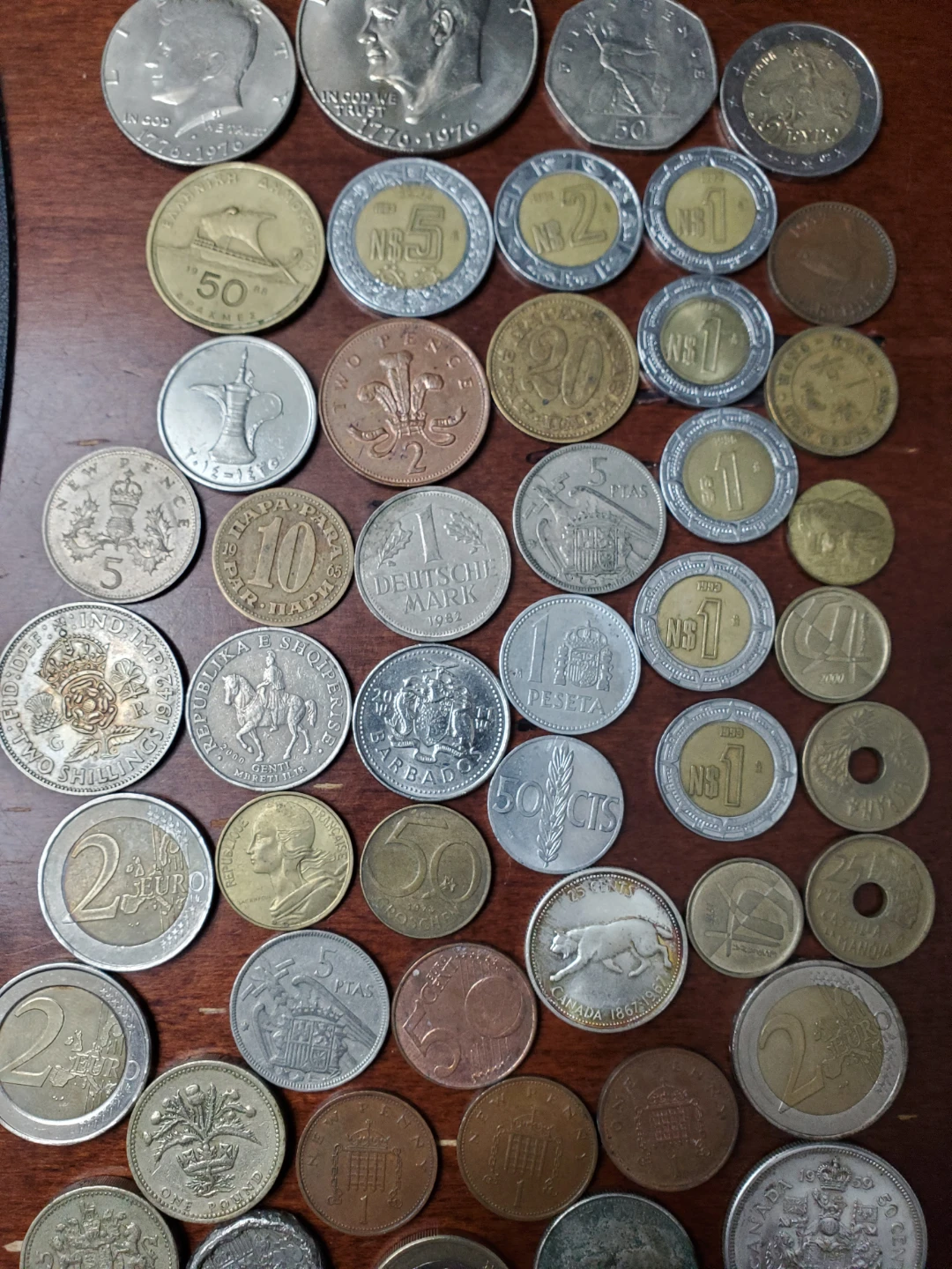 Collection of various international coins - photo 2