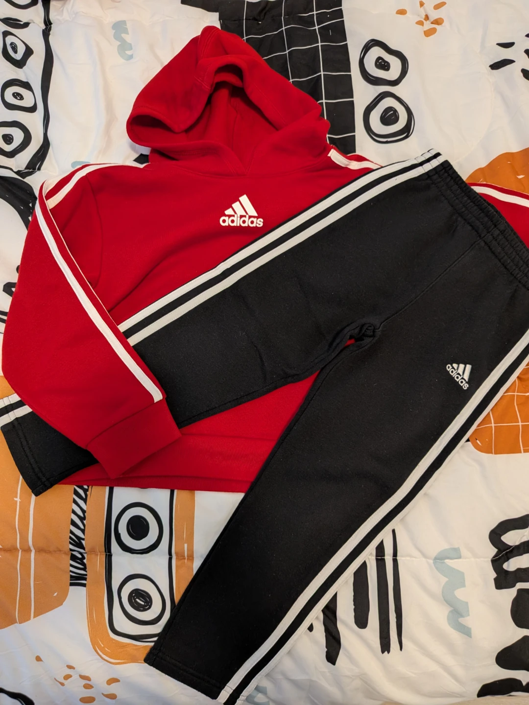 Adidas Kids Hoodie and Pant Set - Size 5