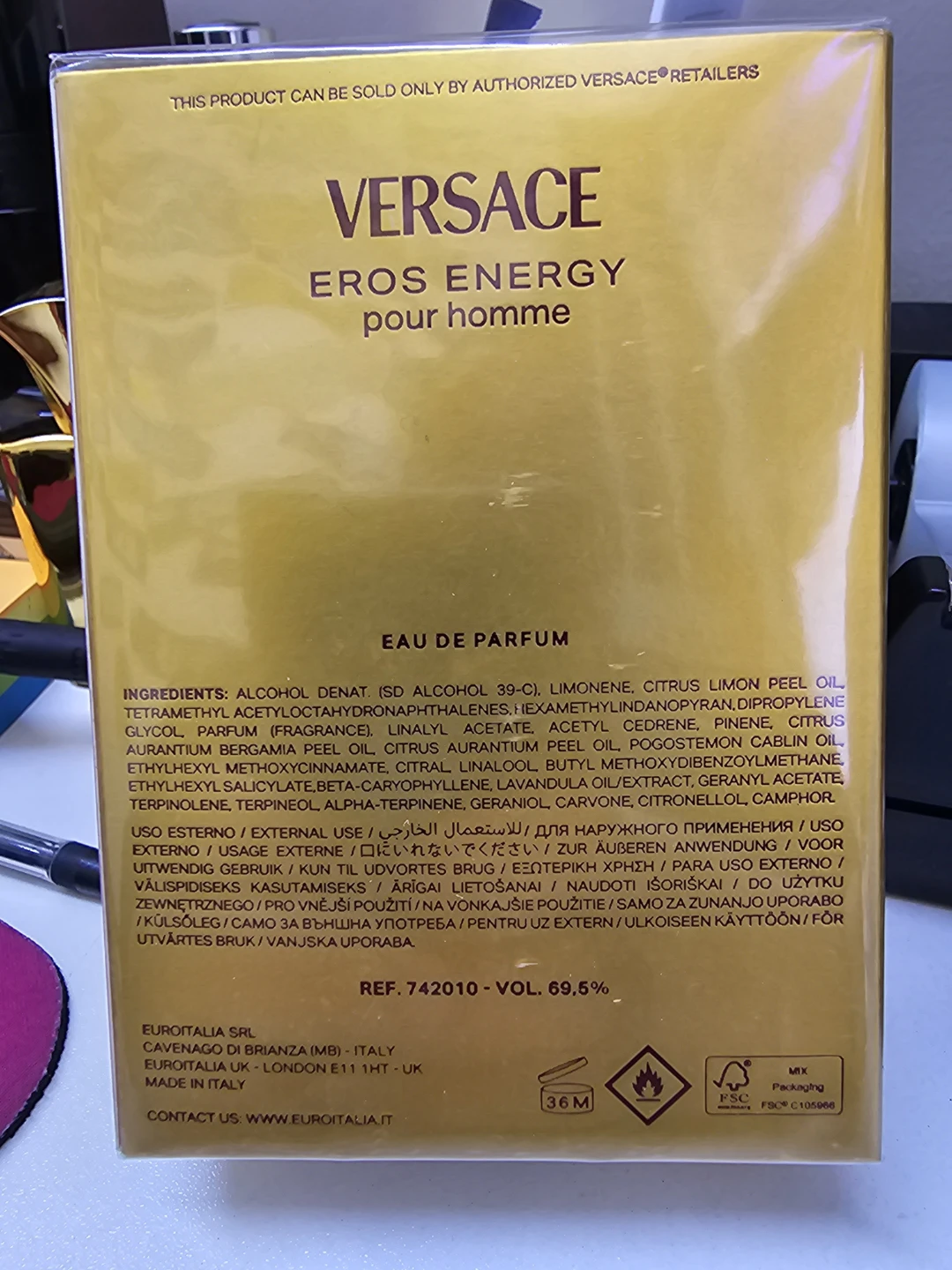 Versace Eros Energy Pour Homme Eau de Parfum 100ml - photo 2