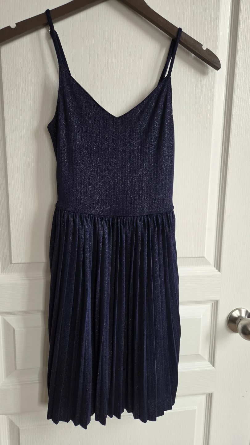 Hollister Shimmer Pleated Dress - Size XS