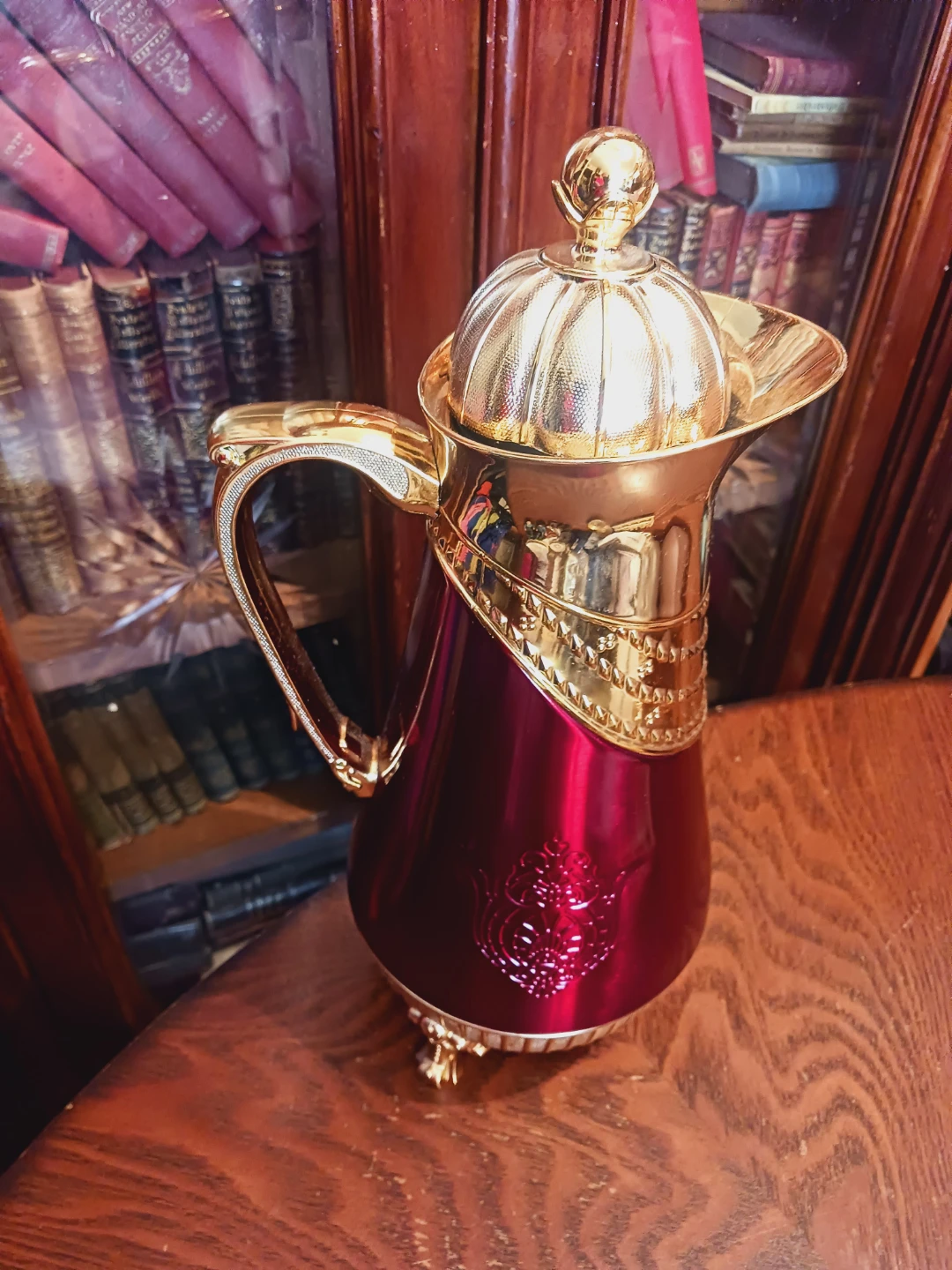 Red and Gold Decorative Thermal Beverage Carafe - photo 5
