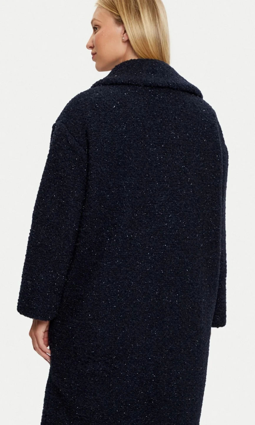 GUESS Navy Sparkle Teddy Coat - photo 5