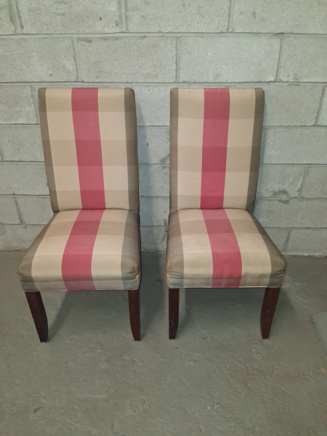 Striped Accent Chairs (Set of 2)