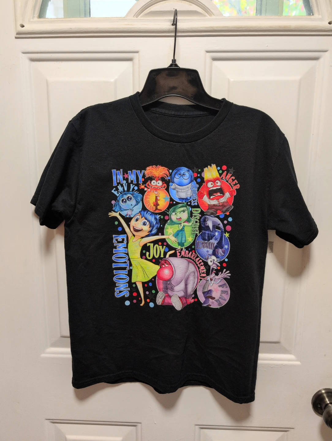 Inside Out Emotions Black T-Shirt