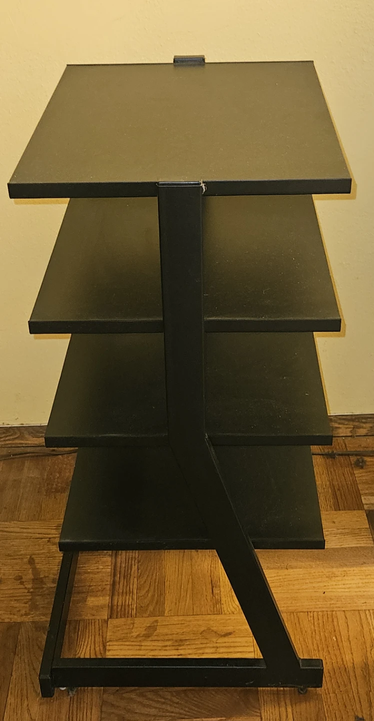 Black 4-Tier Storage Shelf Stand - photo 2