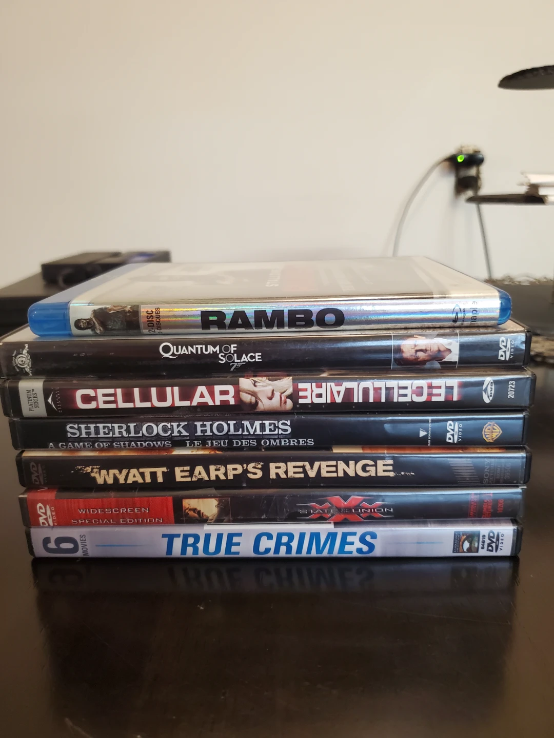 Action & Thriller Movie Lot of 7 - Rambo, Sherlock Holmes & More