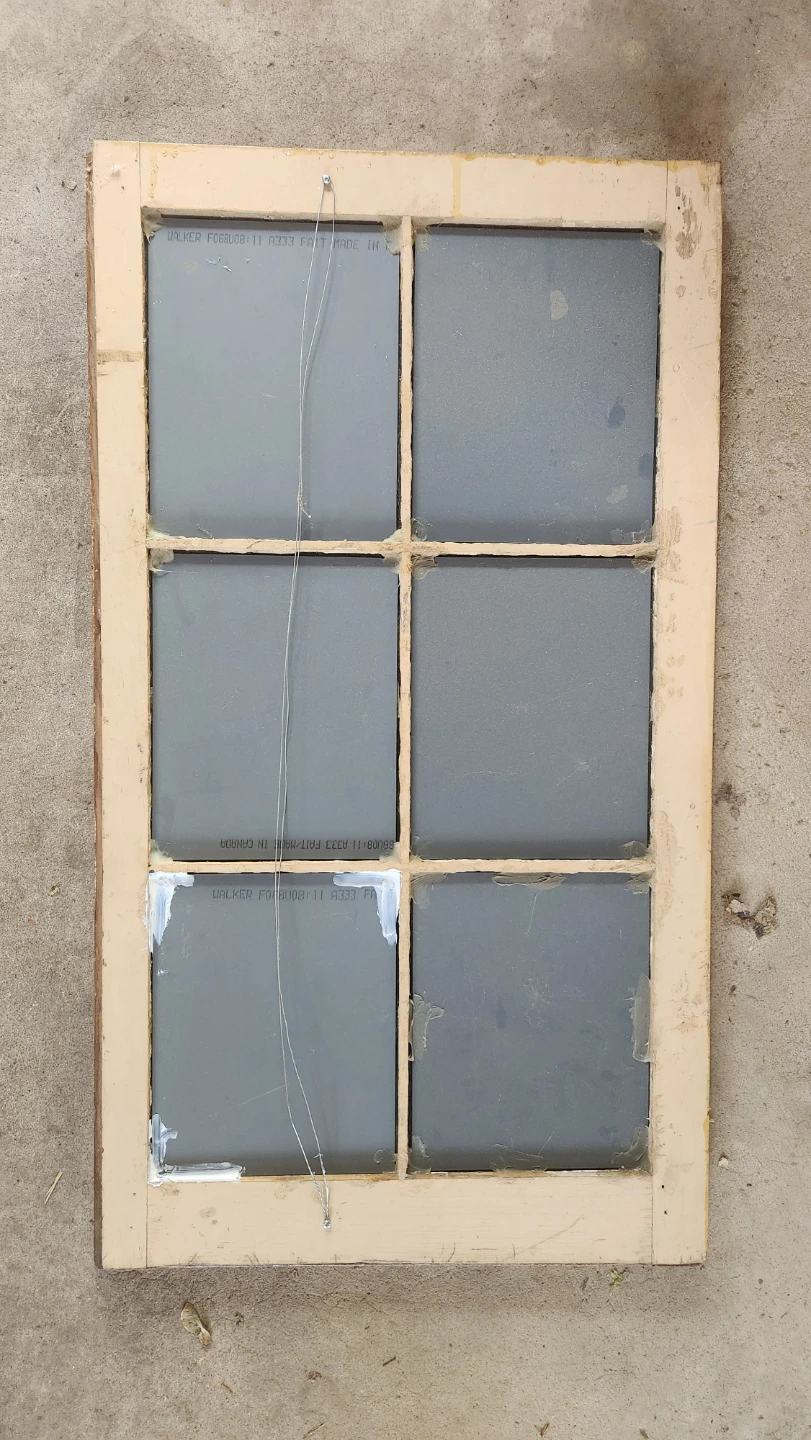 Vintage style 6-pane mirror - photo 2