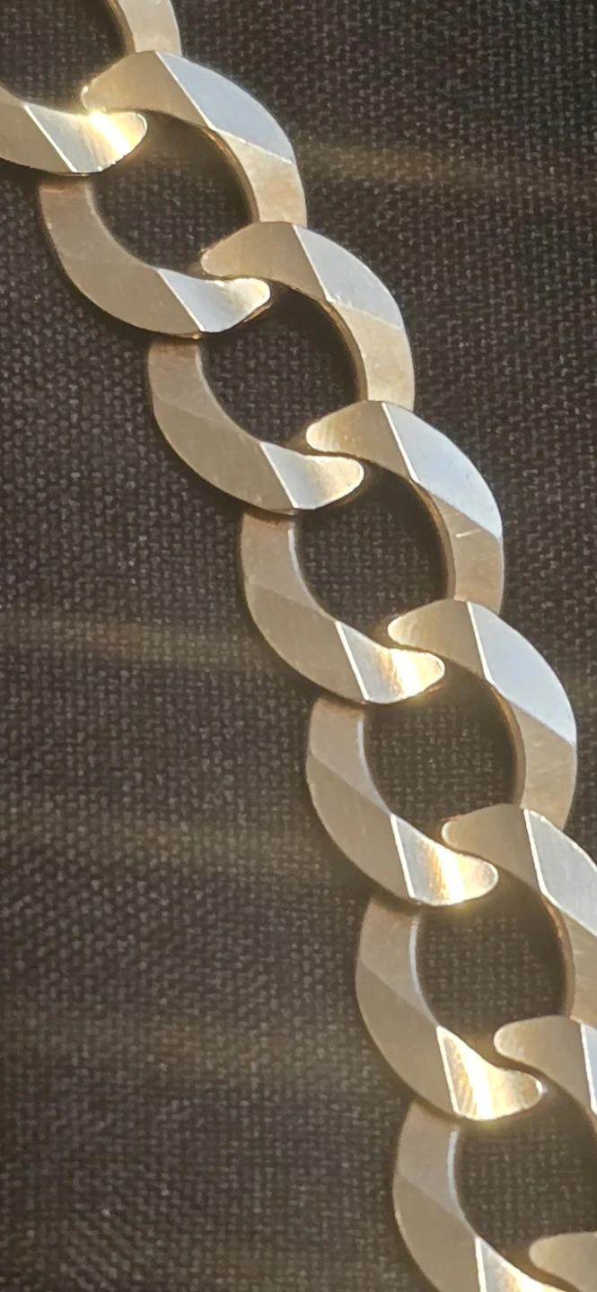 10K Gold Curb Link Bracelet - photo 4