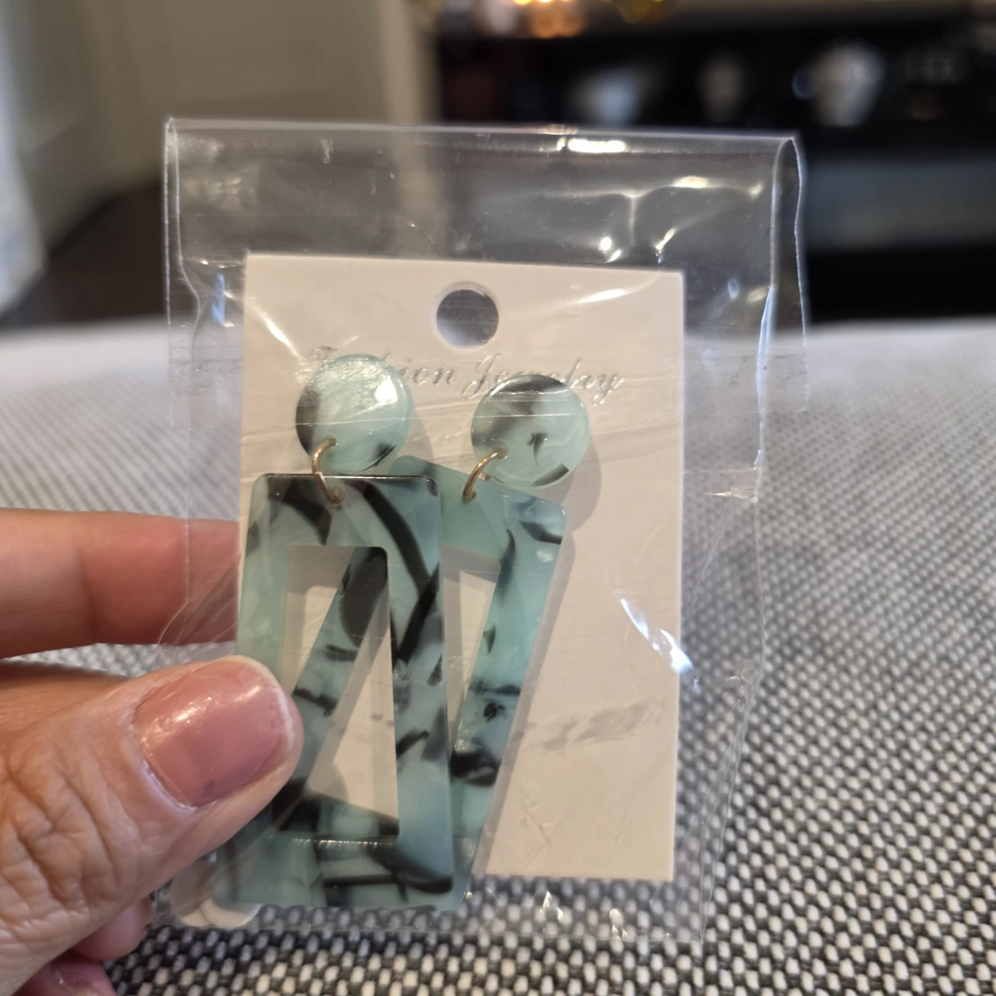 Fashion Jewelry Acrylic Earrings Set  of 2 - photo 5