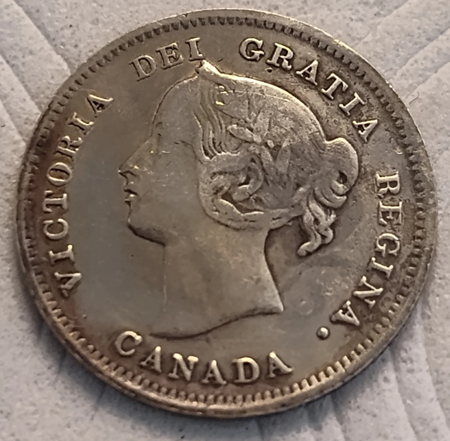 1899 Canadian 5 Cents Coin