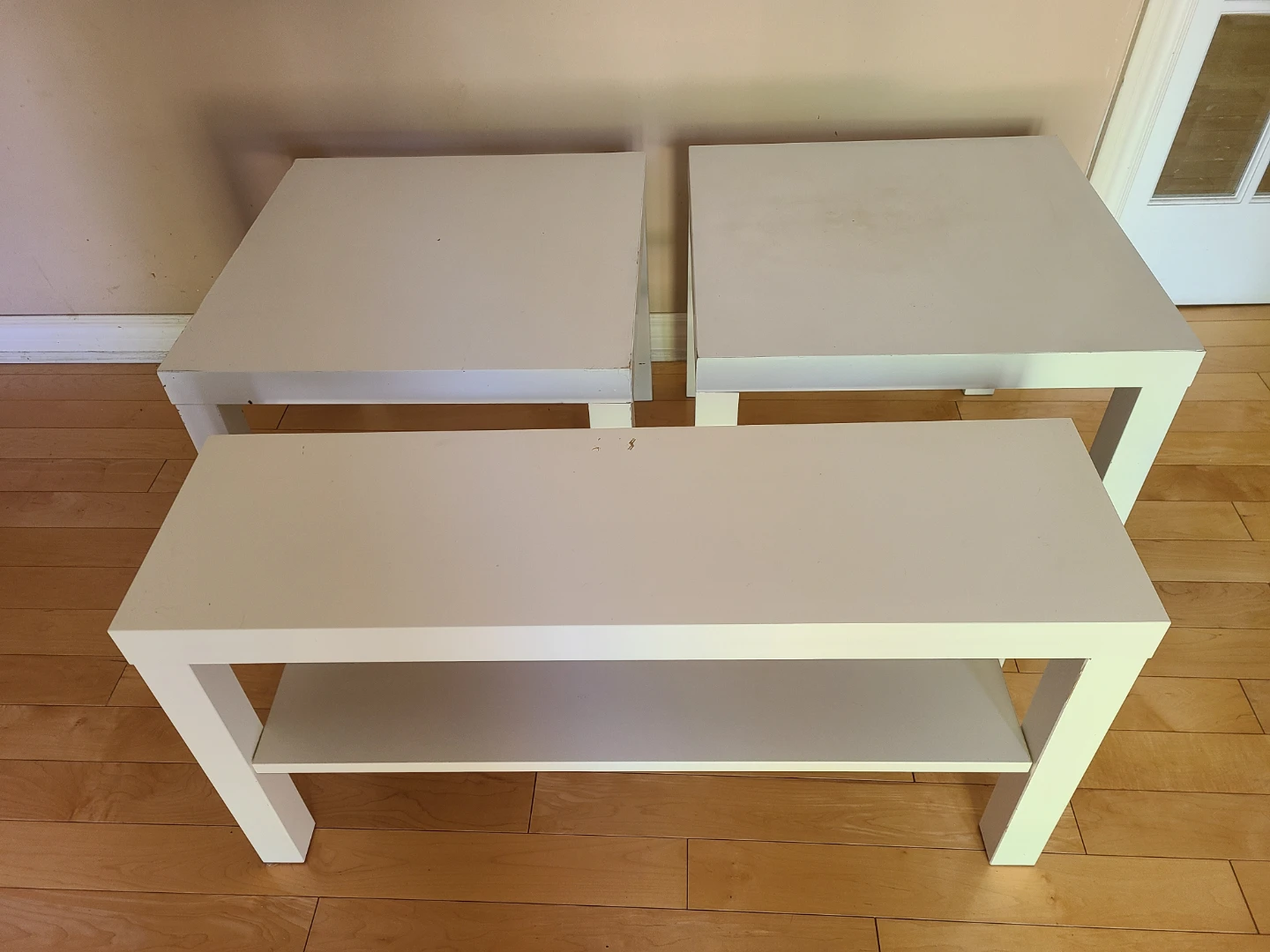 IKEA LACK Side Tables and TV Bench Set